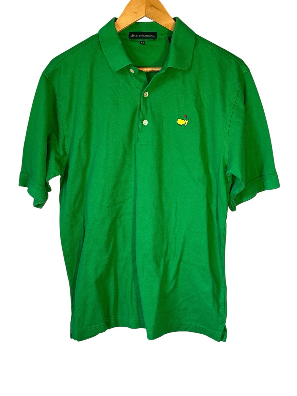 The Masters Augusta National-Mens Polo Shirt Green Medium GOLF Logo